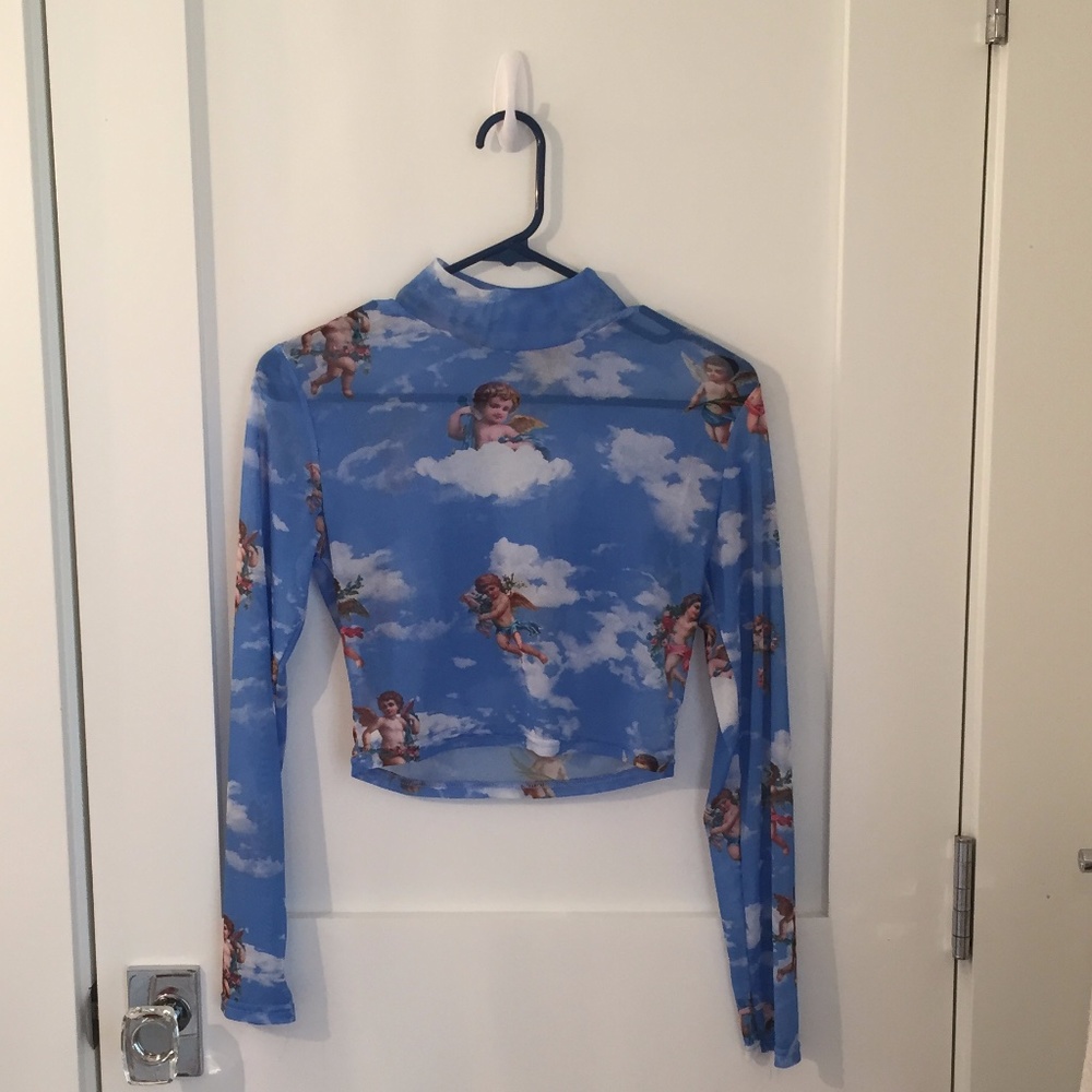 Blue Angel Crop Top